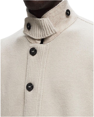 Stone Island 男女款白色針織長袖開襟毛衣. 8115547A3-V0097 Purchase Stone Island 男女款白色針織長袖開襟毛衣. 8115547A3-V0097