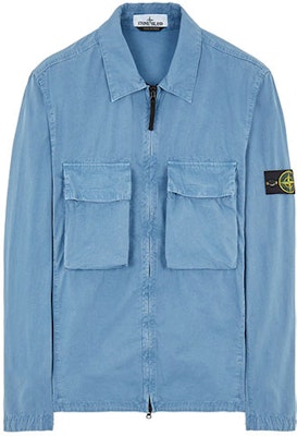 Stone Island 男款水洗雙口袋長袖夾克 - 糖灰色 7615114WN-V0146 Order Stone Island 男款水洗雙口袋長袖夾克 - 糖灰色 7615114WN-V0146