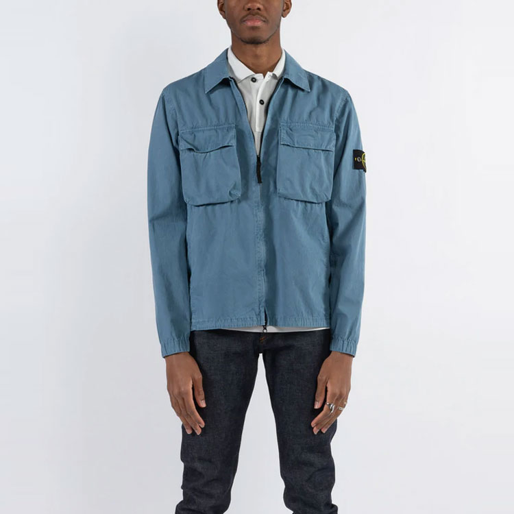 Stone Island Washed Double Pocket Long Sleeve Jacket Men’s - Sugar Gray 7615114WN-V0146 圖 4