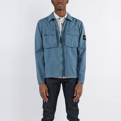 Stone Island 男款水洗雙口袋長袖夾克 - 糖灰色 7615114WN-V0146 Shop Stone Island 男款水洗雙口袋長袖夾克 - 糖灰色 7615114WN-V0146