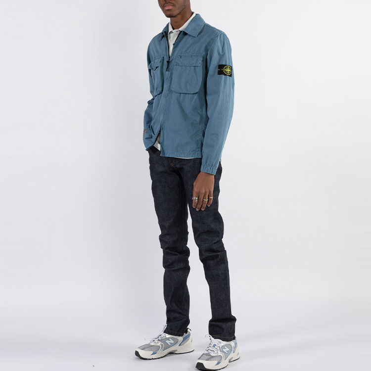 Stone Island Washed Double Pocket Long Sleeve Jacket Men’s - Sugar Gray 7615114WN-V0146 圖 5