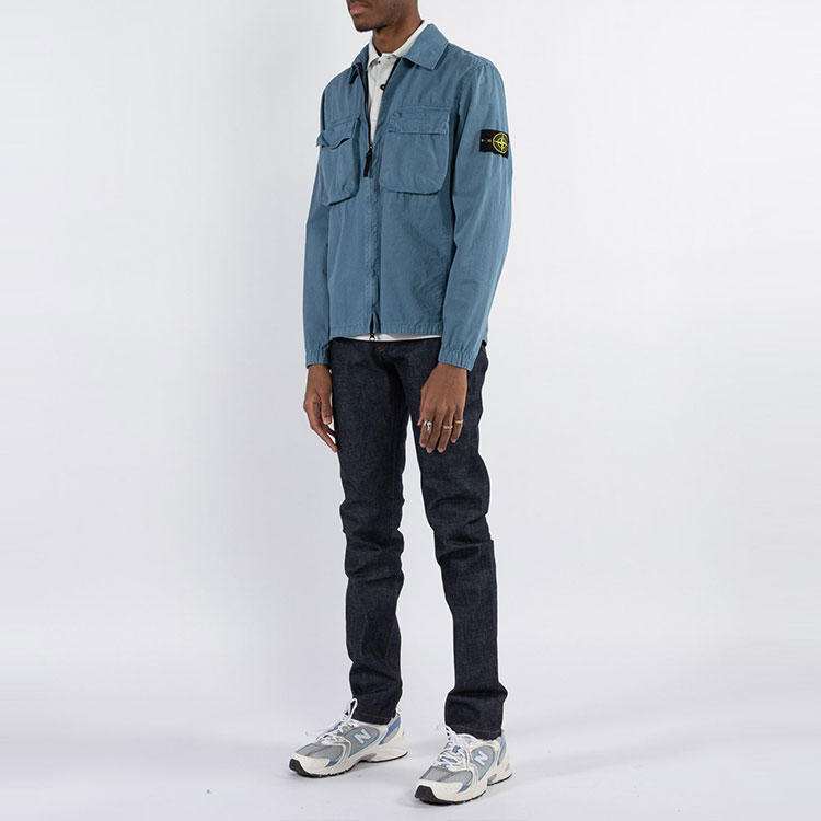 Stone Island Washed Double Pocket Long Sleeve Jacket Men’s - Sugar Gray 7615114WN-V0146 圖 6