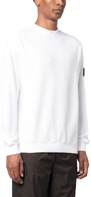 Stone Island 白色圓領徽標補丁長袖休閒運動衫 791561352-V0001 Shop Stone Island 白色圓領徽標補丁長袖休閒運動衫 791561352-V0001