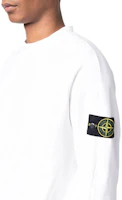 Details for Stone Island 白色圓領徽標補丁長袖休閒運動衫 791561352-V0001