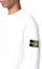 Details for Stone Island 白色圓領徽標補丁長袖休閒運動衫 791561352-V0001