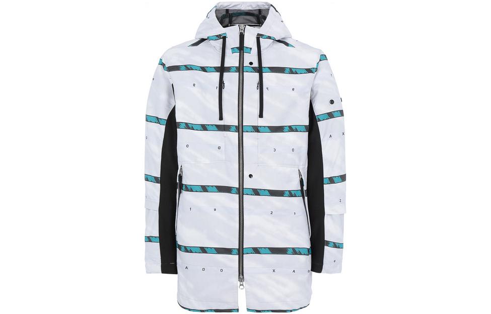 Stone Island White Drawstring Hooded Long Sleeve Jacket Men 721940212-V0001