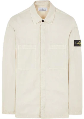 Stone Island 白色男士長袖POLO衫,配有徽標及胸前口袋。 7915112WN-V0197 Buy Stone Island 白色男士長袖POLO衫,配有徽標及胸前口袋。 7915112WN-V0197
