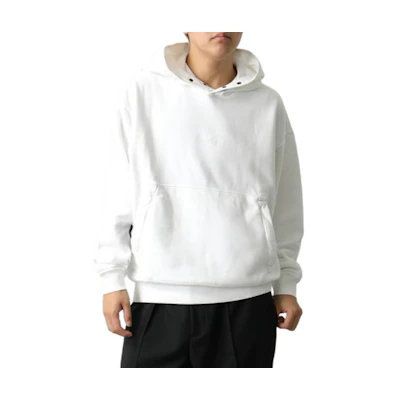 Stone Island White Pullover Hoodie Long Sleeve Solid Color 781562251-V0001