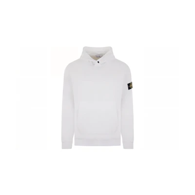 Stone Island White Solid Color Hoodie Long Sleeve 791561252-V0001