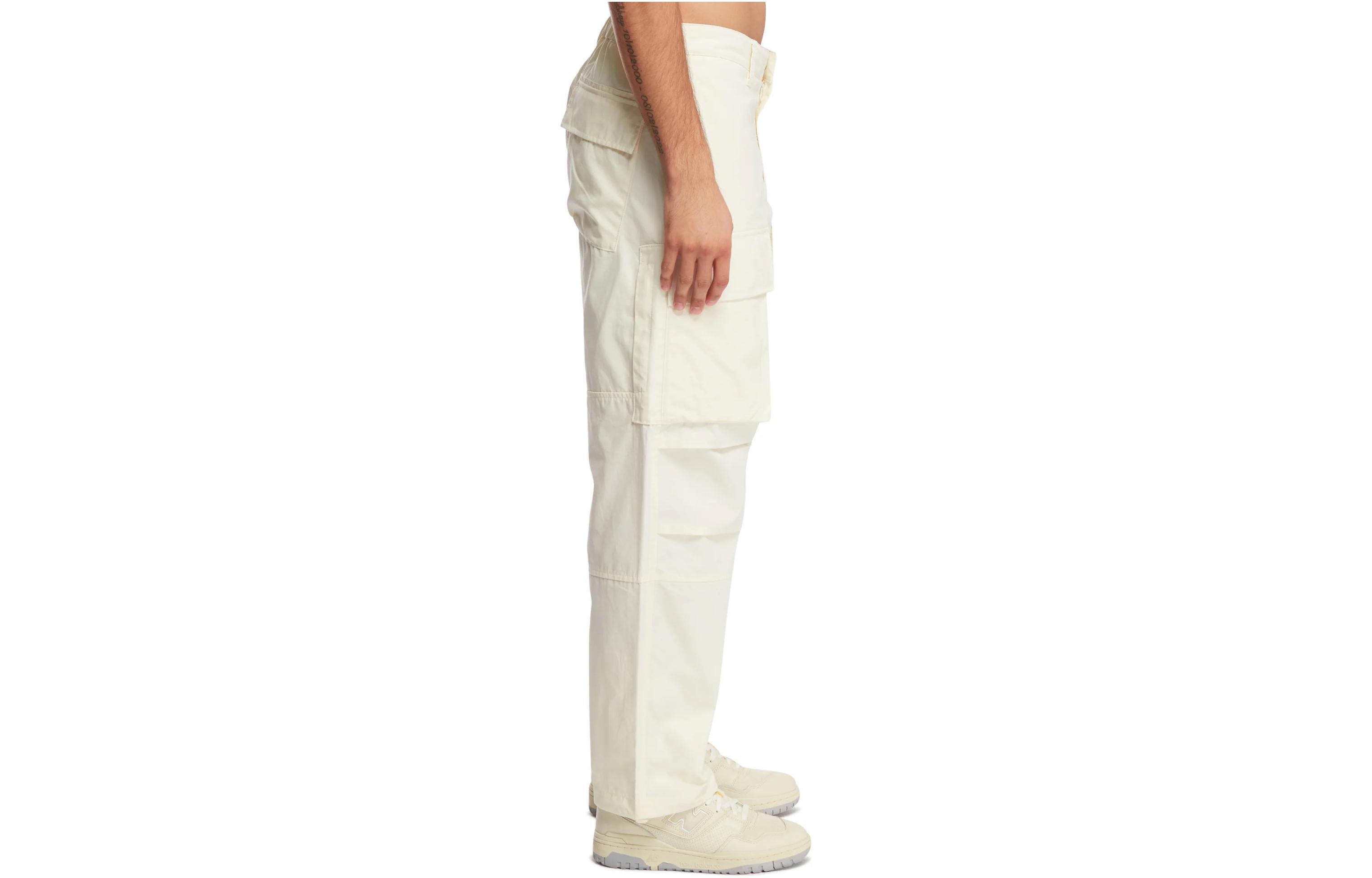 Stone Island White Solid Color Zipper Sweatpants with Logo for Men. 8015309F1-V0099 圖 4