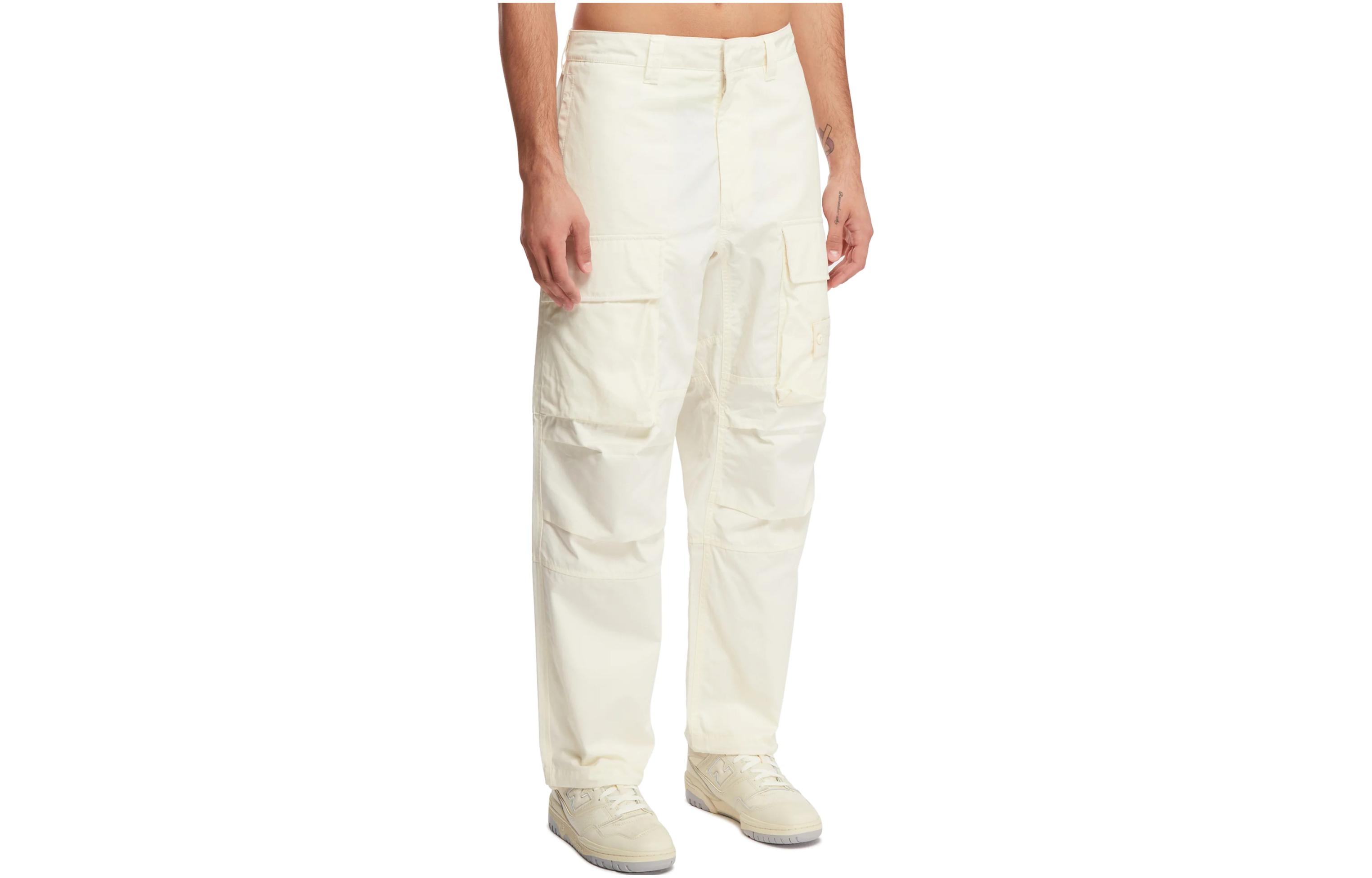 Stone Island White Solid Color Zipper Sweatpants with Logo for Men. 8015309F1-V0099 圖 5
