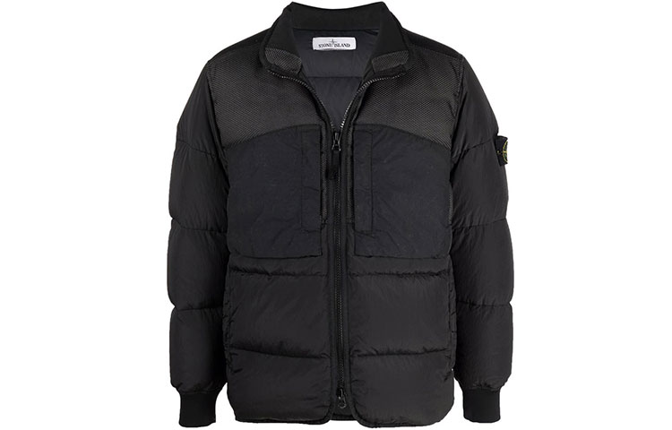 Stone Island Winter Nylon Compass Patch Puffer Jacket Black Unisex 751542840-V0029 圖 2