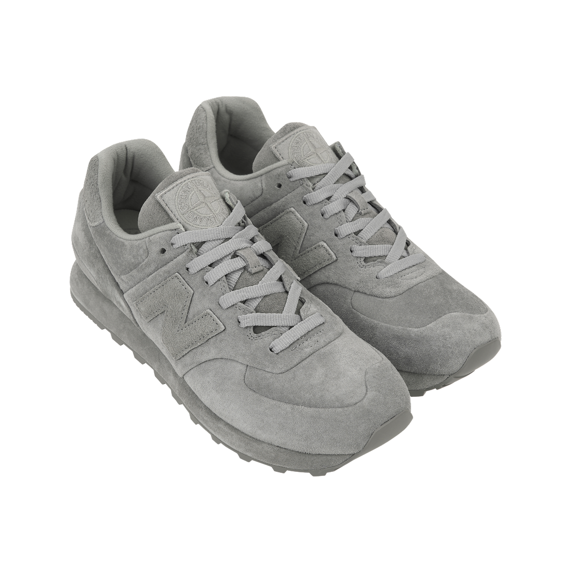 Shop Stone Island x New Balance 574 Ghost Dust Grey U574BSSG