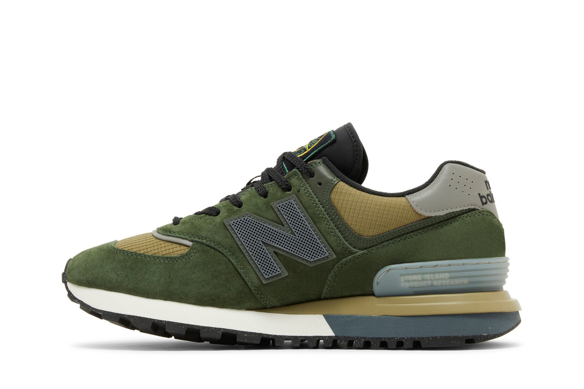 Shop Stone Island x New Balance 574 Legacy 'Hijau Gelap' U574LGIL