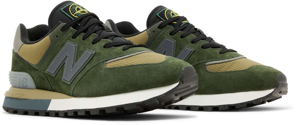 Stone Island x New Balance 574 Legacy 'Hijau Gelap' U574LGIL 1