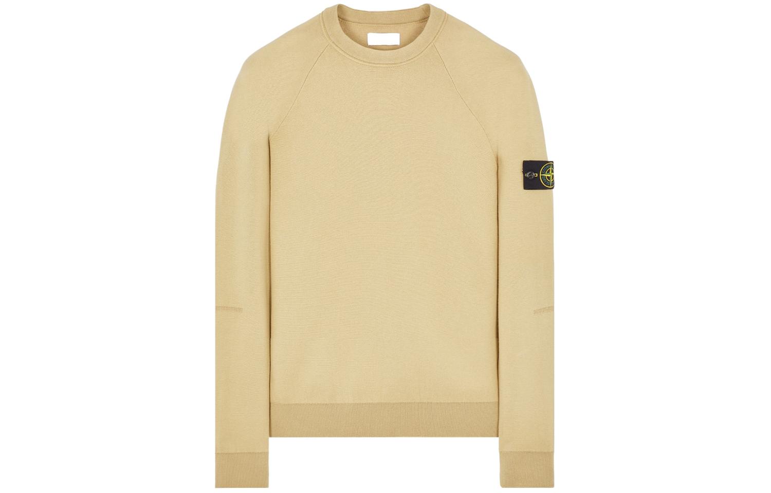 Stone Island Yellow Crewneck Pullover Sweatshirt 7915527A6-V0091