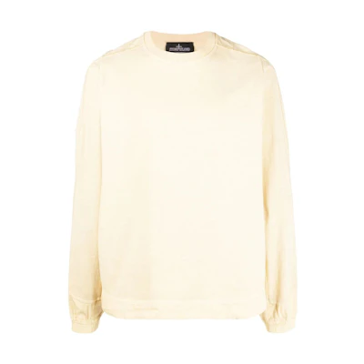 Stone Island Yellow Crewneck Pullover Sweatshirt Long Sleeve 76196022A-V2090