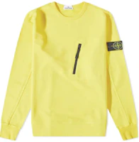 Stone Island Yellow Solid Color Crewneck Pullover Sweatshirt 781560352-V0030 Stone Island Yellow Solid Color Crewneck Pullover Sweatshirt 781560352-V0030