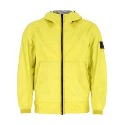 Stone Island Yellow Solid Zip-Up Hoodie Jacket 741540523-V0051