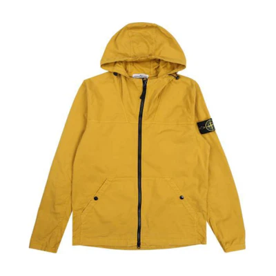 STONE ISLAND Zip-Up Hooded Jacket Yellow . 811510110-V0034