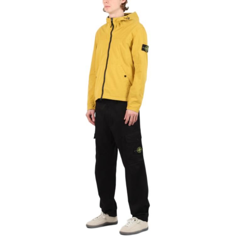 STONE ISLAND Zip-Up Hooded Jacket Yellow . 811510110-V0034 圖 4