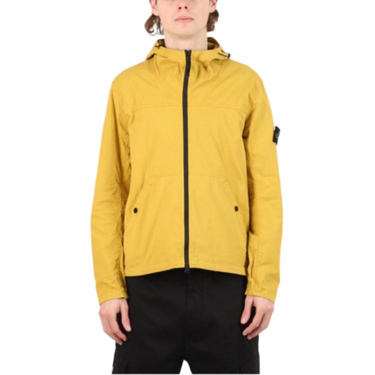 STONE ISLAND Zip-Up Hooded Jacket Yellow . 811510110-V0034 圖 5