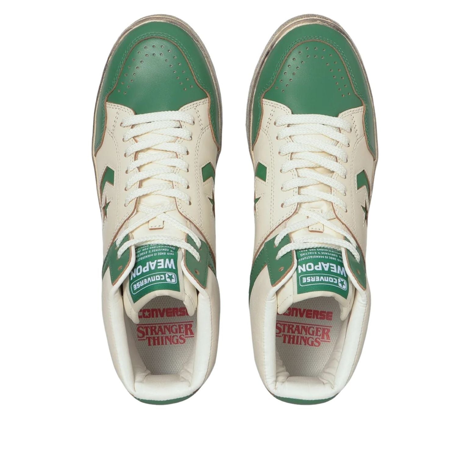 Lookbook Stranger Things x Converse Weapon Hi Verde Bianco 33702370