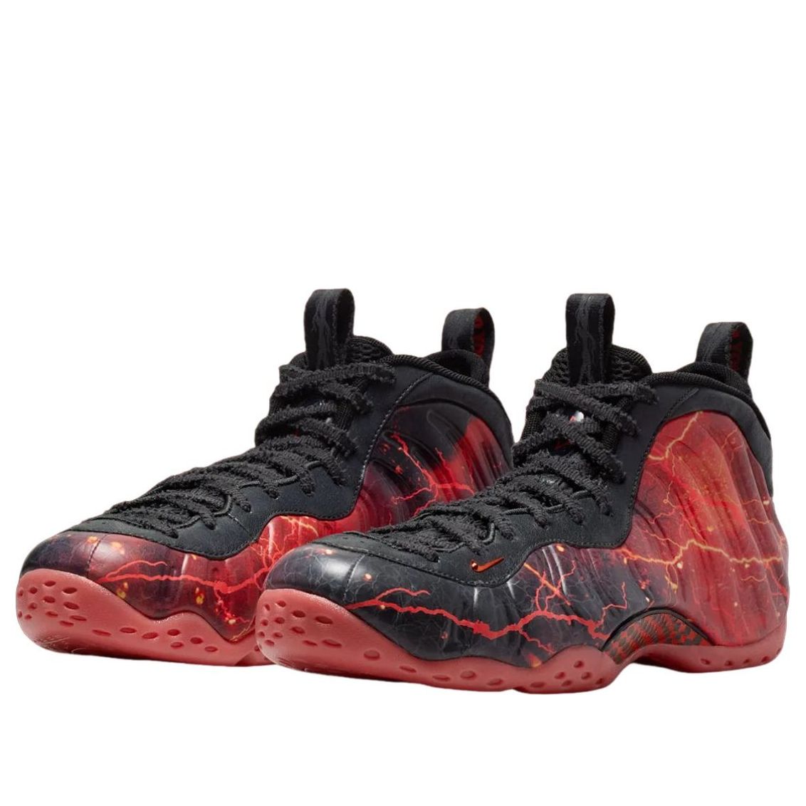 Shop Stranger Things x Nike Air Foamposite One Premium QS 'Black Bright Crimson' IR7336-001