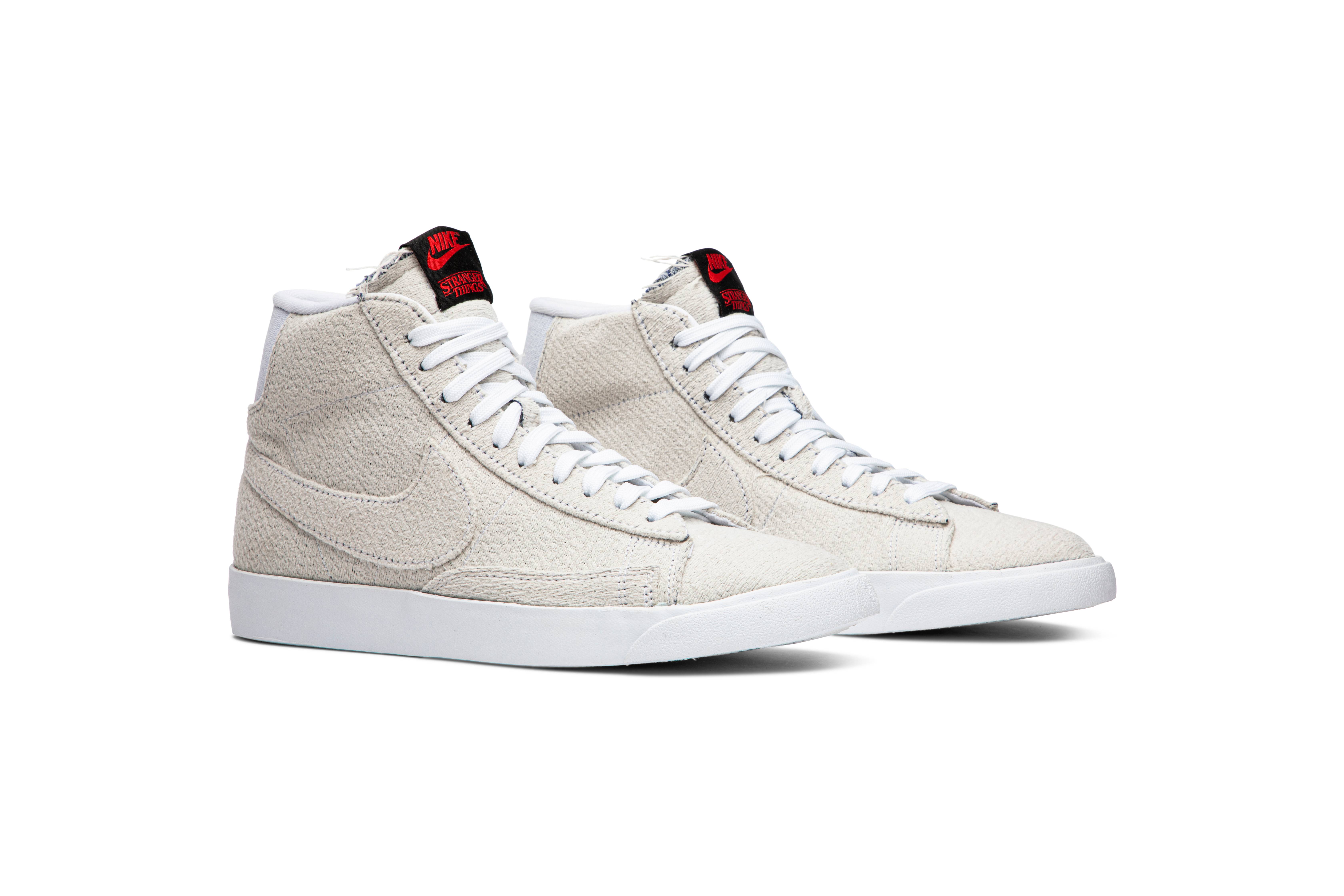 Cheap 怪奇物语 x 耐克Blazer Mid QS '颠倒世界' CJ6102-100