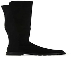 Stuart Weitzman 5050 Lift Boots 'Black Suede and Stretch Fabric' 5050LIFTSRGBLK Stuart Weitzman 5050 Lift Boots 'Black Suede and Stretch Fabric' 5050LIFTSRGBLK