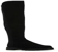 Order Stuart Weitzman 5050 Lift 靴子 '黑色麂皮與彈性面料' 5050LIFTSRGBLK