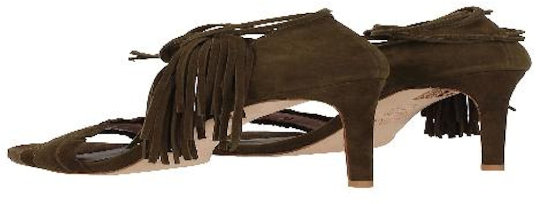 Stuart Weitzman 'Green Pre Pompom VL13071' POMPOMVL13071 Shop Stuart Weitzman 'Green Pre Pompom VL13071' POMPOMVL13071