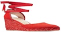 Order スチュアート ワイツマン プレ マルゲリータ レッド キャンバス ウェッジ MARGUERITAREDCANVASWEDGE