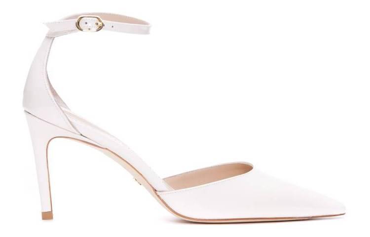 Stuart Weitzman 'With Heel White 67' SE594STUART85PATPY1