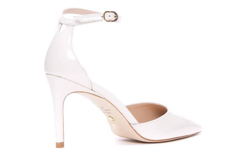 Shop 스튜어트 와이츠먼 위드 힐 화이트 67 SE594STUART85PATPY1