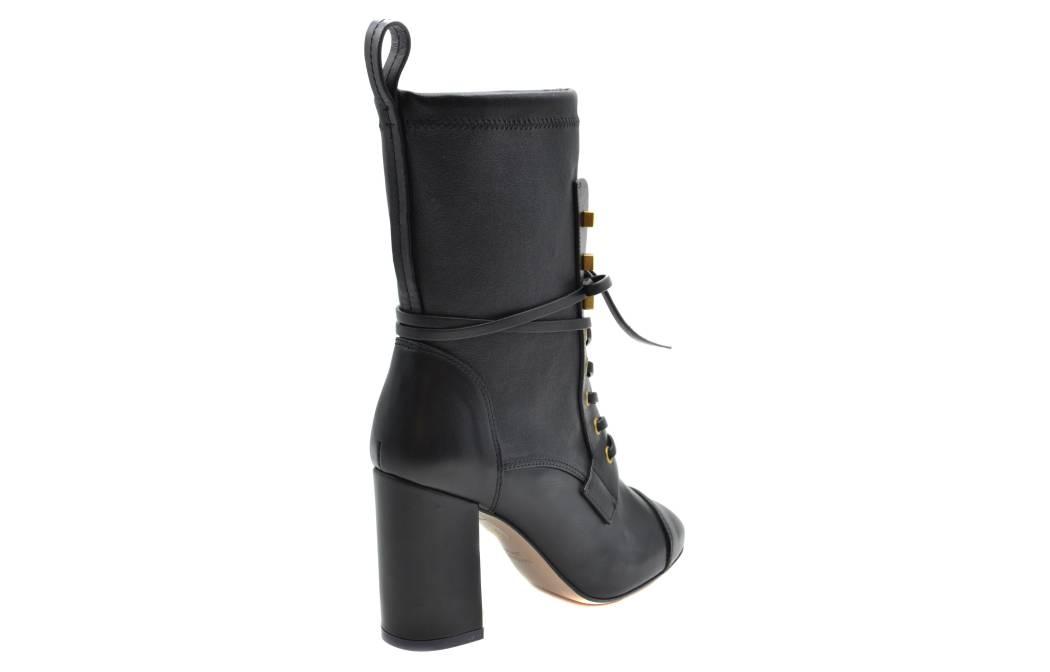 Order Stuart Weitzman Air Jordan 1 Mid 'Negro Blanco' YL99963BLACK