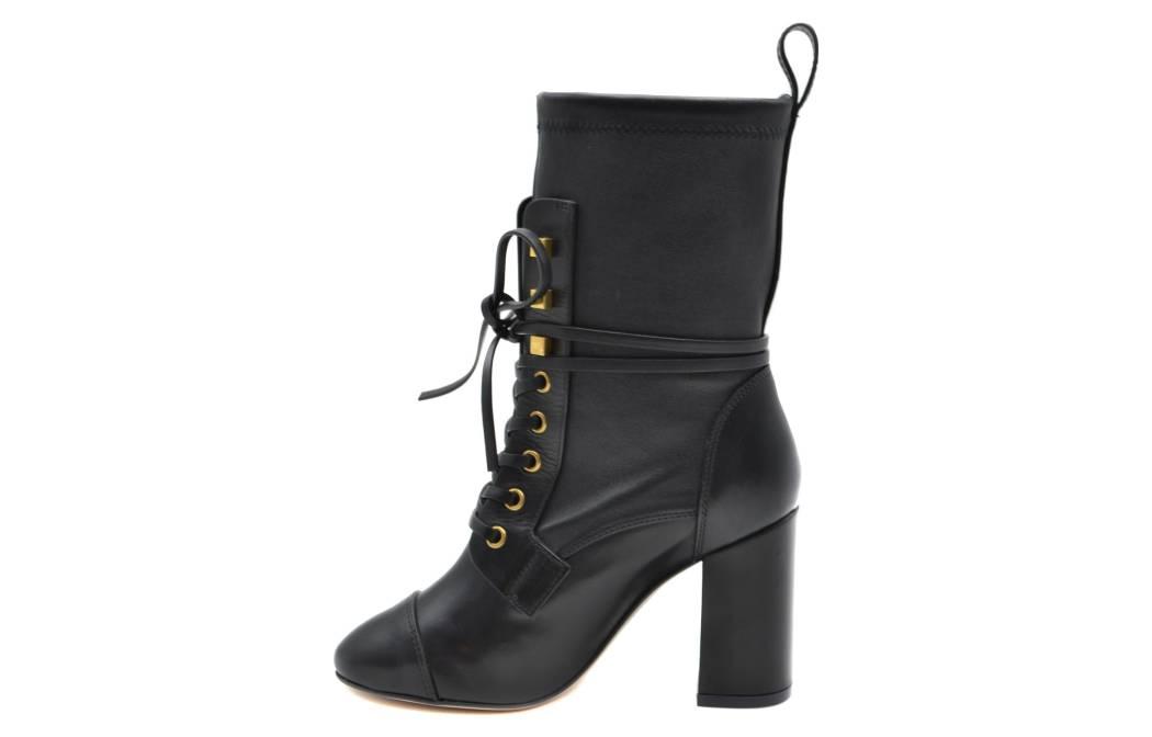 Lookbook Stuart Weitzman Air Jordan 1 Mid 'Negro Blanco' YL99963BLACK