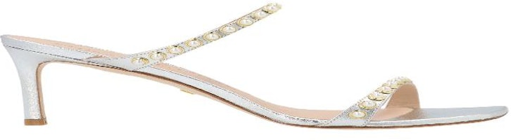 Stuart Weitzman Aleena 75 'Silver Pearls' ALEENA75PEARLSSILVER Stuart Weitzman Aleena 75 'Silver Pearls' ALEENA75PEARLSSILVER
