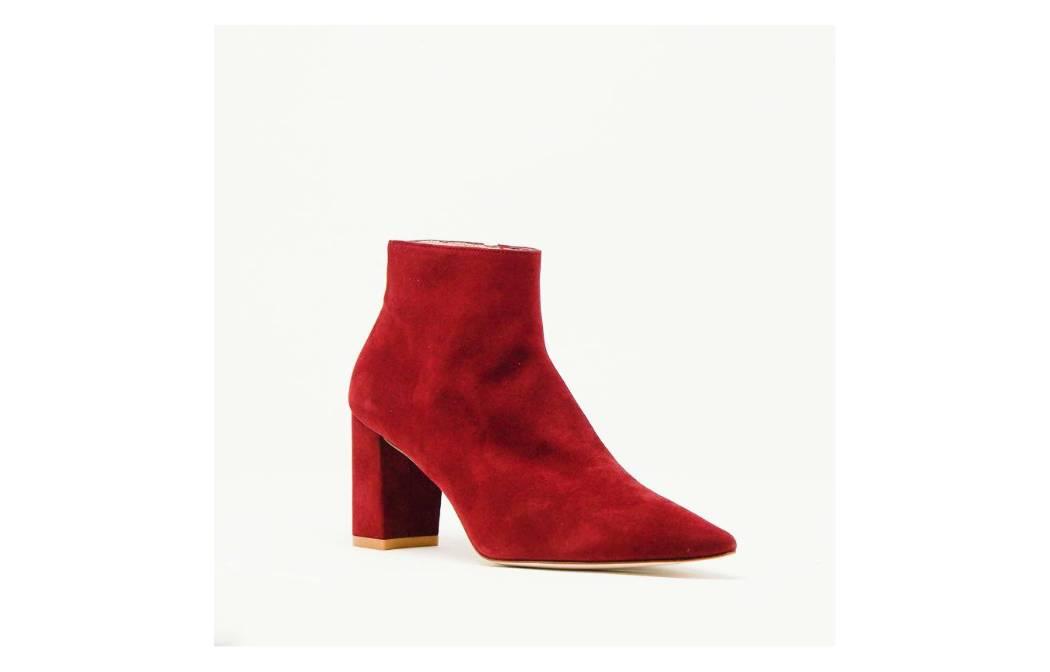 Stuart Weitzman Ankle Boot 'Cardinal Red Suede 75mm' 圖 3