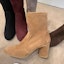 Buy Stuart Weitzman Ankle Booties 'Hak Tebal Suede Ujung Bulat'. MARGOT-75
