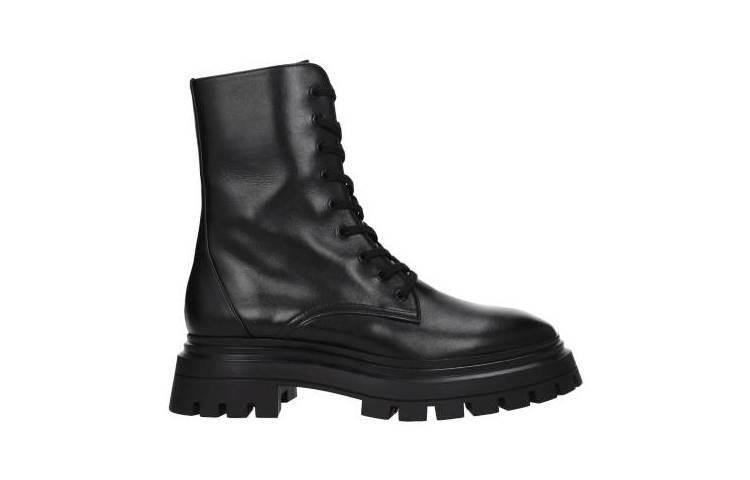 Stuart Weitzman Bedford Ankle Boots 'Black Leather' BEDFORDSMOSC862BLK