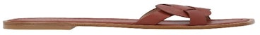 Stuart Weitzman Brown 'Pre Sierra Flat Sandals' SIERRAFLATSANDALS8C