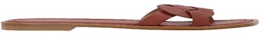 Stuart Weitzman Brown 'Pre Sierra Flat Sandals' SIERRAFLATSANDALS8C