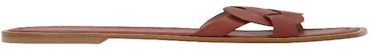Stuart Weitzman Brown 'Pre Sierra Flat Sandals' SIERRAFLATSANDALS8C