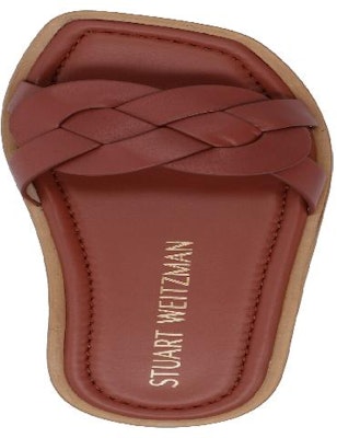 Stuart Weitzman Brown 'Pre Sierra Flat Sandals' SIERRAFLATSANDALS8C 1