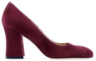 Stuart Weitzman Christian Louboutin Curveblock 85 Pump 'Cabernet' CURVEBLOCK85PUMPCABERNET Stuart Weitzman Christian Louboutin Curveblock 85 Pump 'Cabernet' CURVEBLOCK85PUMPCABERNET