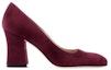 Buy Stuart Weitzman Christian Louboutin Curveblock 85 Pump 'Cabernet' CURVEBLOCK85PUMPCABERNET