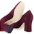Stuart Weitzman Christian Louboutin Curveblock 85 Pump 'Cabernet' CURVEBLOCK85PUMPCABERNET