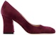 Stuart Weitzman Christian Louboutin Curveblock 85 Pump 'Cabernet' CURVEBLOCK85PUMPCABERNET