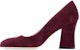 Stuart Weitzman Christian Louboutin Curveblock 85 Pump 'Cabernet' CURVEBLOCK85PUMPCABERNET